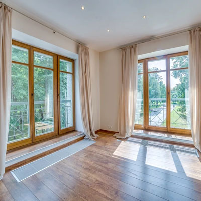 Дерево-алюминиевые окна в 