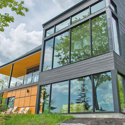 Дерево-алюминиевые окна в 