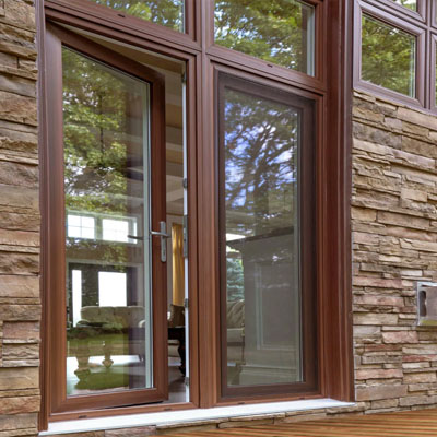 Дерево-алюминиевые окна в 